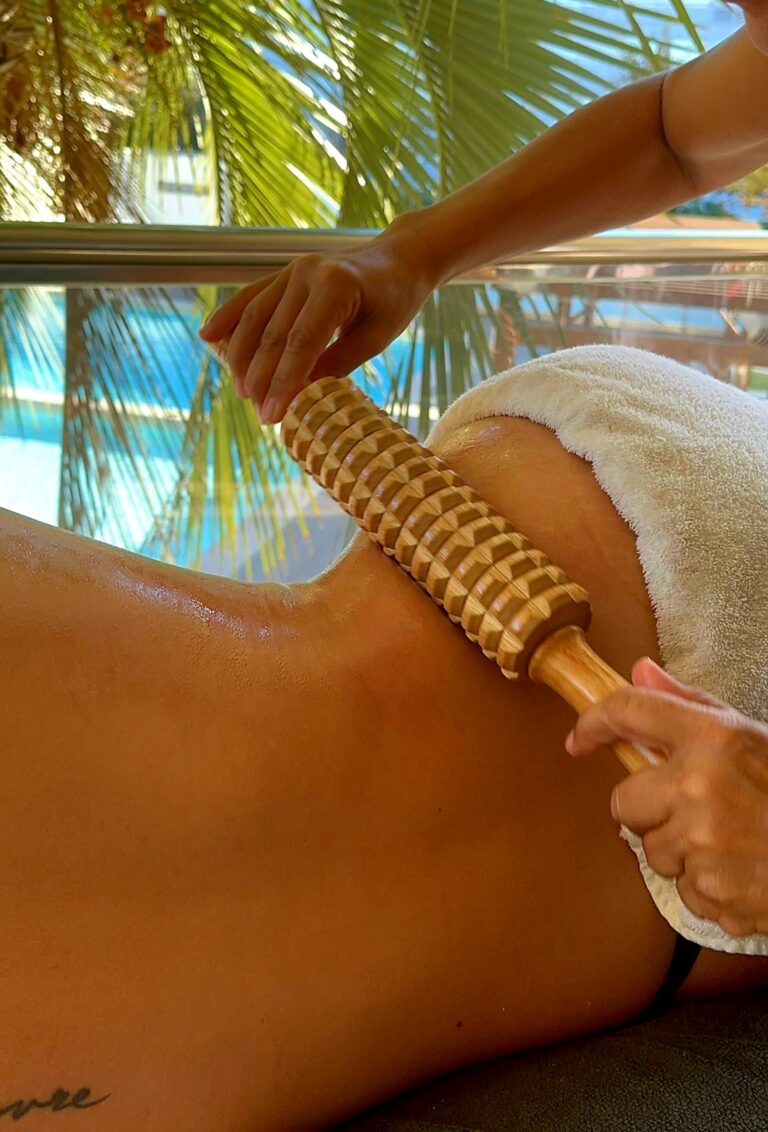 Maderotherapy massage at Little Banyan Tree Ibiza for body toning